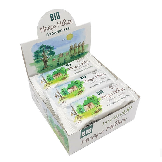 ΒΙΟΛΟΓΙΚΗ Μπάρα Μελιού ΑΜΥΓΔΑΛΟ-ΣΤΑΦΙΔΑ Display Box 9 τεμάχια * 40γρ
