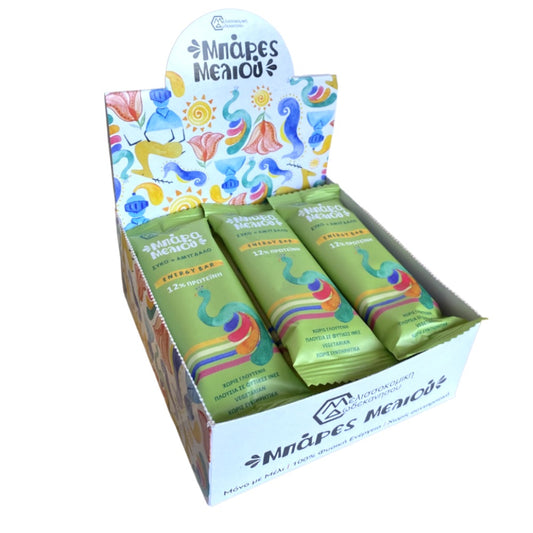 Μπάρα Μελιού ΣΥΚΟ+ ΑΜΥΓΔΑΛΟ Display Box 12 τεμάχια * 40γρ