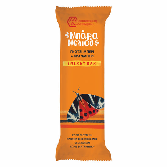Mπάρα Μελιού GOJI BERRY + CRANBERRY 40γρ